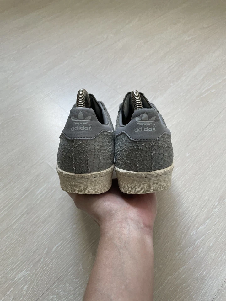 Rare Adidas Superstar 80s Grey Snakeskin Women’s Trainers Sneakers UK 6 US 7 1/2 - Image 4 of 4