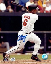 Melvin Mora Baltimore Orioles Signed Autographed 8x10 photo