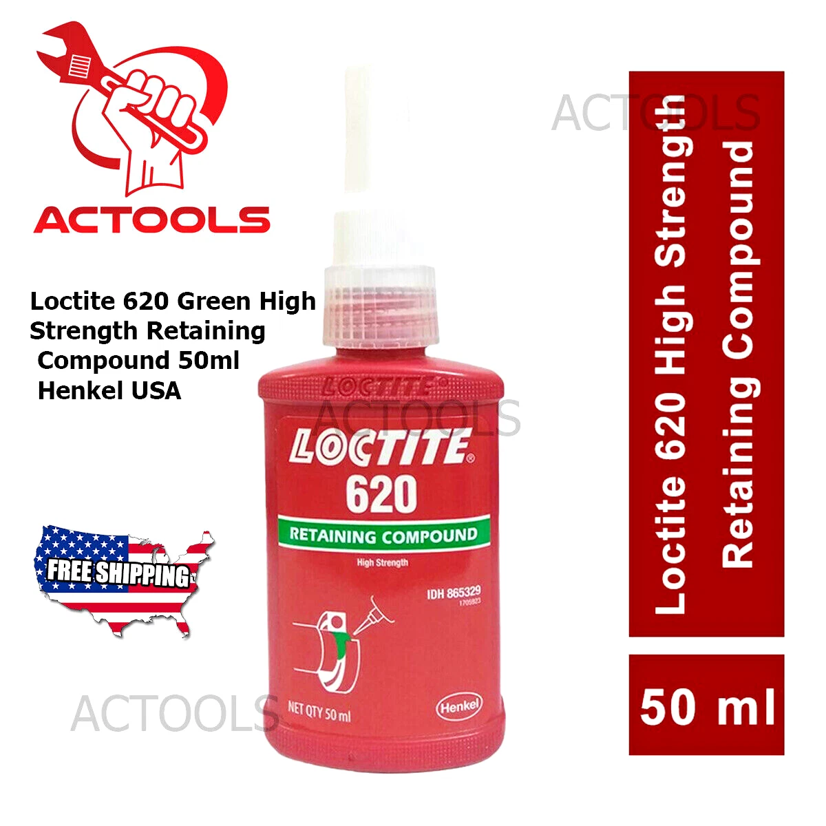 Loctite 270 50 ml x 5 Pcs Premium Threadlocker Haute Résistance NOUVEAU LOT