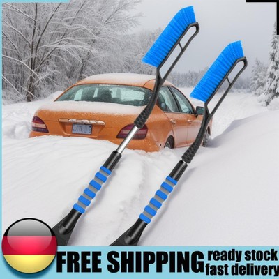 Car Ice Scraper Detachable Quick Clean Glass Brush Telescopic Snow Removal Brush