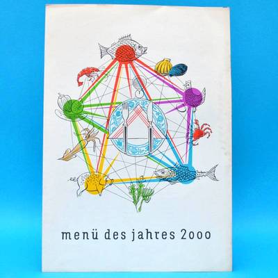 Gaststätte ''Menu des Jahres 2000'' Rostock 1968 | Speisenkarte DDR