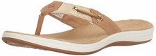 Sperry Top-Sider Women's Sandal Brown Seabrook Surf Thong Metallic 9.5 NIB