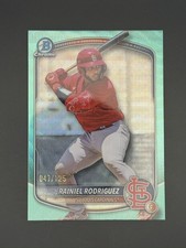 2025 Bowman Draft Chrome Rainiel Rodriguez Aqua Wave Refractor  /125 #BDC-72
