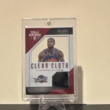 2014-15 Panini Totally Certified Clear Cloth Jersey LeBron James #2 /25 Cavs