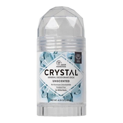Crystal Deodorant Stick Unscented Natural Mineral Deodorant 4.25 Oz