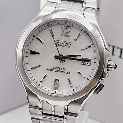 CITIZEN EXCEED H410-T005756 Radio-Controlled Solar Titanium Watch From Japan