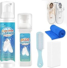 Kit limpiador de zapatos con cepillo para zapatos para zapatillas de cuero