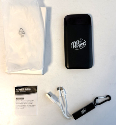 New Dr Pepper Fansville Football Promo 10000mAh Power Bank Battery Pack Charger