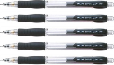 Pilot Druckbleistift Super Grip 3011001 schwarz-transparent Strichbreite 0,5 mm