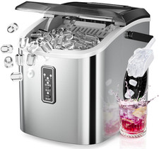 Máquina hielo portátil 26lb/24h 9 cubos 6mi...