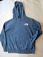 The North Face Sweatshirt Size Medium Blue Hoodie Cotton Blended