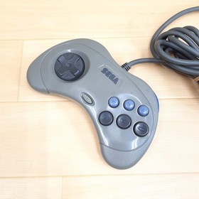Sega Saturn console with 2 controllers, 6 games & memory Japan Gray tested