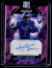 Khalil Shakir 2022 Panini Draft Pick Prizm Auto RC /59 Boise St.  Buffalo Bills 