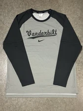 Nike Mens XL Vanderbilt Commodores Vandy Boys Baseball Team Issued Thermal LS