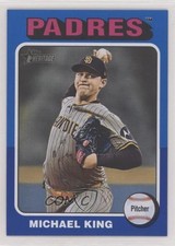 2024 Topps Heritage High Number SP Dark Blue Border Mike King Michael #701 1i1l