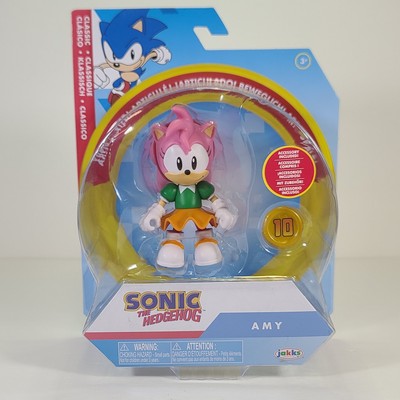 Sonic the Hedgehog Classic 4'' Amy Rose w/ Super Ring Articulated Action Figure