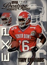 1999 Playoff Prestige EXP #29 Troy Edwards RC Rookie Card. rookie card picture