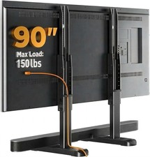 Universal TV Stand Legs for Most 37  86 90 Inch TVs up to 150 lbs, Height Adju...