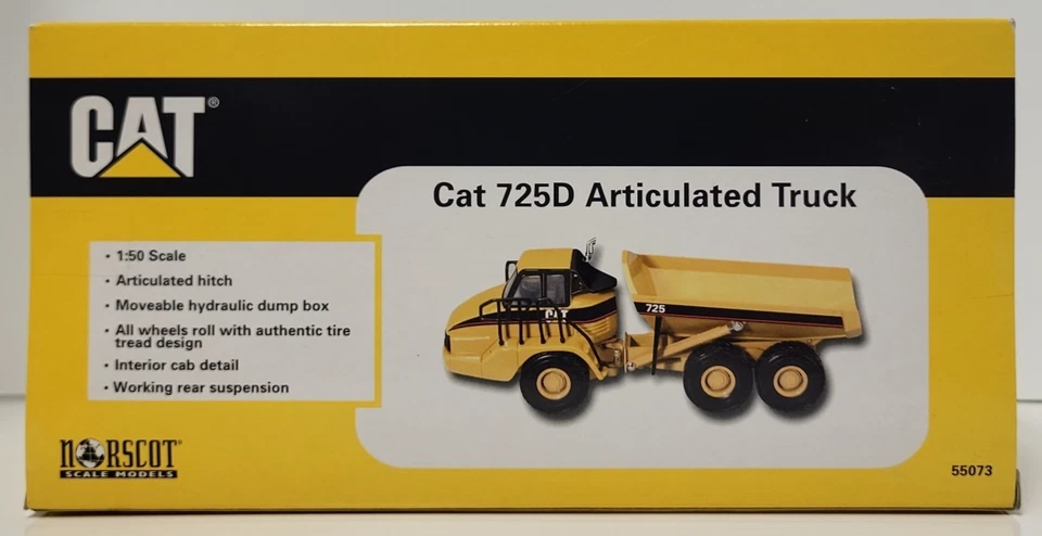 Camión articulado Cat 725D Nº Réplica modelo diecast 55073 Norscot escala 1/50 Foto 3 de 4