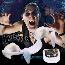 Vampire Cosplay Fangs Retractable Teeth Halloween Scary Party Dress Costume Gear