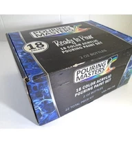 Pouring Masters 18-Color Ready to Pour Acrylic Pouring Paint Set U.S. Art Supply