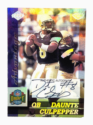 1999 Collectors Edge Advantage RC ON CARD Auto Daunte Culpepper #160 Autograph A