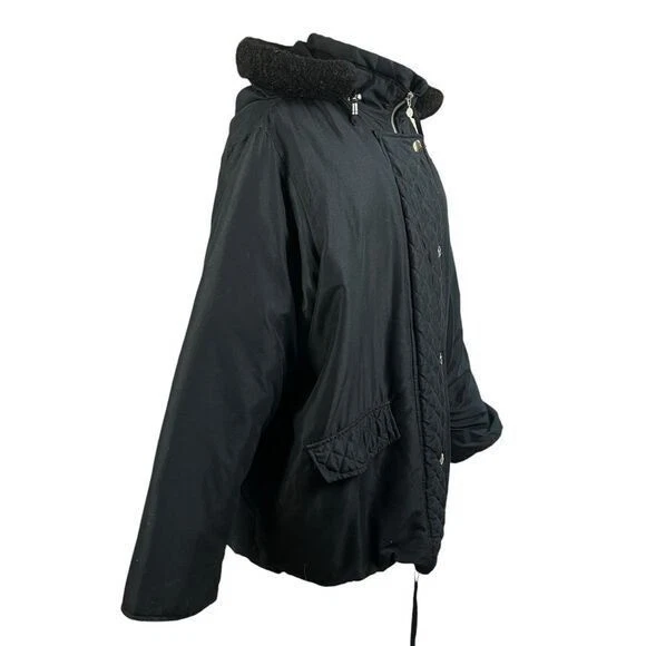 Parka de invierno con capucha WOMAN WITHIN chaqueta acolchada térmica cómoda para mujer talla 1X Foto 3 de 4