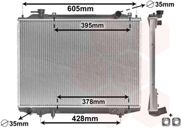 VAN Wezel WasserküHler MotorküHler GelöTet FüR Ford Ranger ET 3.0 Tdci 4X4-image