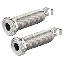 End Pin Output Jack, 1/4 inch 6.35mm Mono  Jack 3 Pin Long Threaded1341