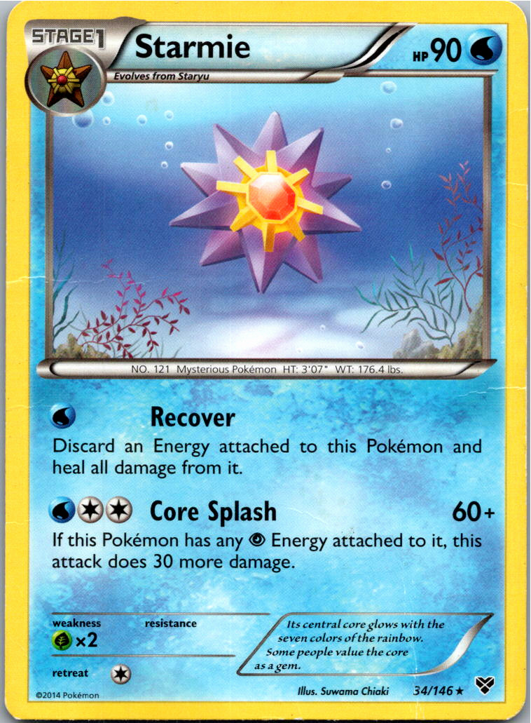 Starmie Rare XY Base Set 34/146 NM