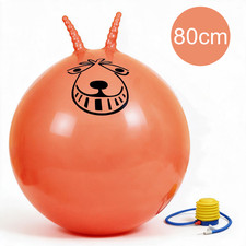 Large Exercise Retro Jump Giant Space Hopper Toy Kids Adult Party Game Free Pump