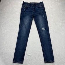 Democracy Ab Solution Ankle Skinny Jeans Dark Wash Denim Stretch Size 4