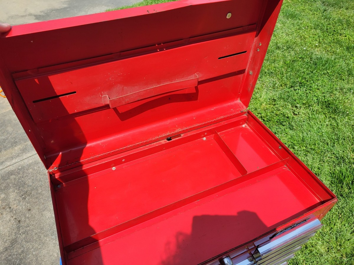 Vintage Mac Tools Top Box 10 Drawer Tool Chest Red MB510 **LOCAL