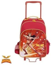 Kids Roller Suitcase 50cm Carry On Travel Luggage Wheeled Hard Case Red