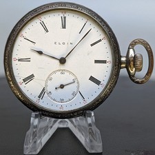 Elgin Grade 314 Model 1908 Namco Challenge Case Pocket Watch Parts Or Repair