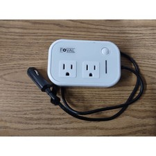 Foval 200W Car Power Inverter DC 12V to 110V AC Converter 2 Outlets 4 USB White