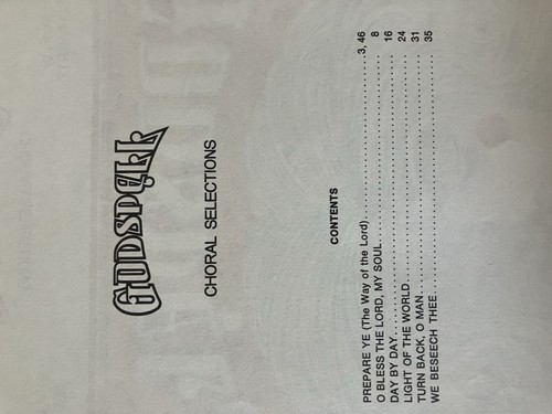 Godspell Selecciones Corales SATB 1972 Valando Music Stephen Schwartz Norman Leyde - Imagen 6 de 8