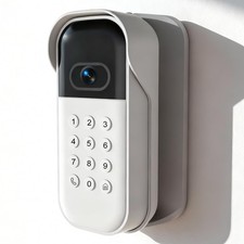 Swivel Mount MyQ Smart Garage Video Keypad Weatherproof Angle Bracket White
