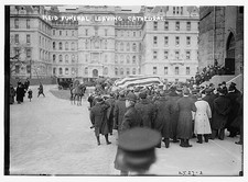 Photo:Whitelaw Reid Funeral Leaving Cathedral St John the Divine NYC 1913