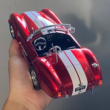 Ford Shelby Cobra 427 Roadster 1965 Classic Alloy Diecast Model Car Sound 1:24