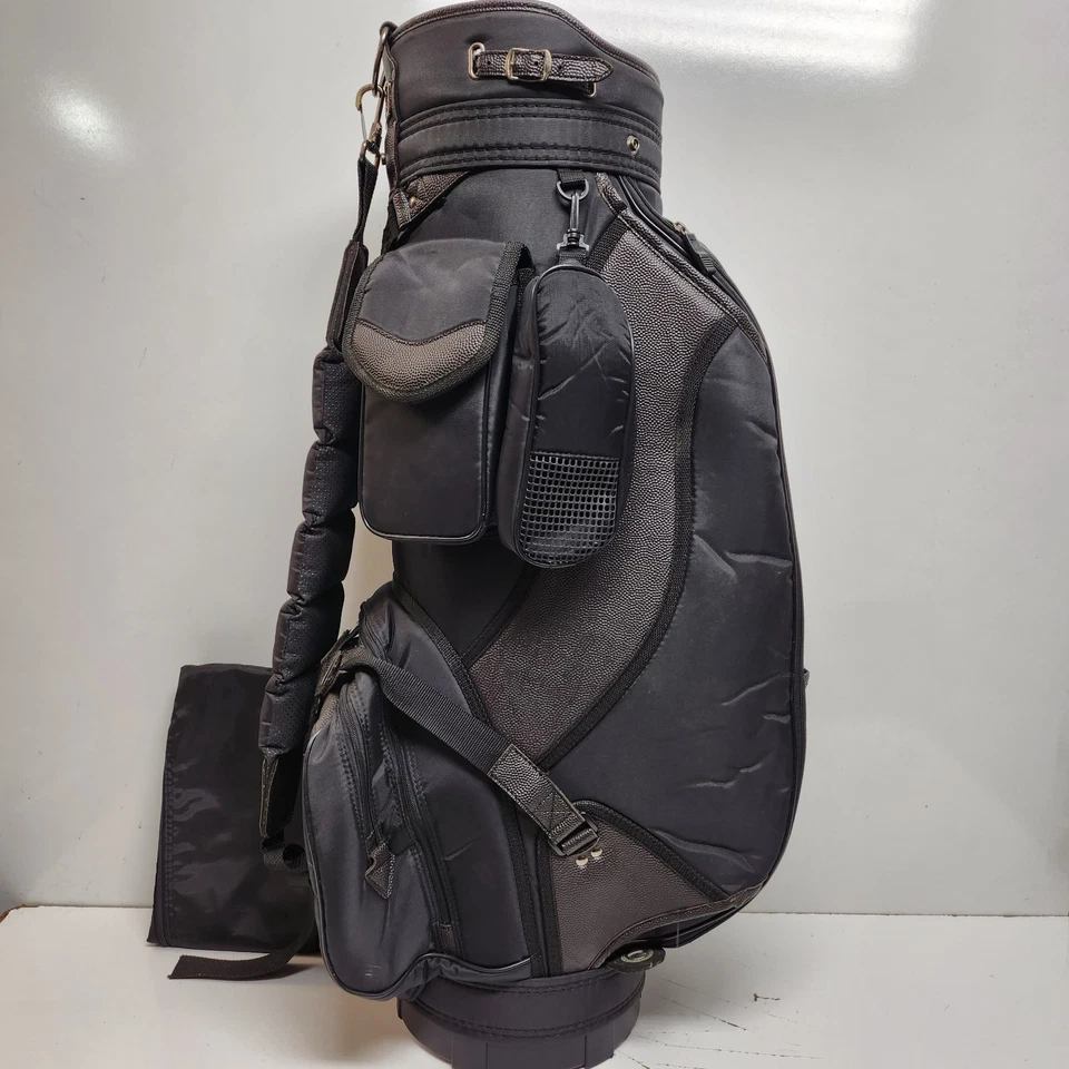 Bolsa de carro de golf PRO SELECT | Divisor de 6 vías | Negra con capucha para lluvia Foto 2 de 4