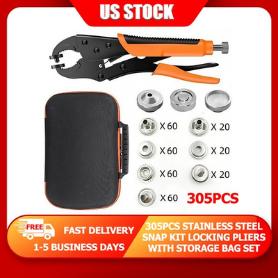 #ad #ad Heavy Duty Snap Fastener Tool Kit Boat Cover Metal Snaps Canvas Sewing Tarps US $19.88