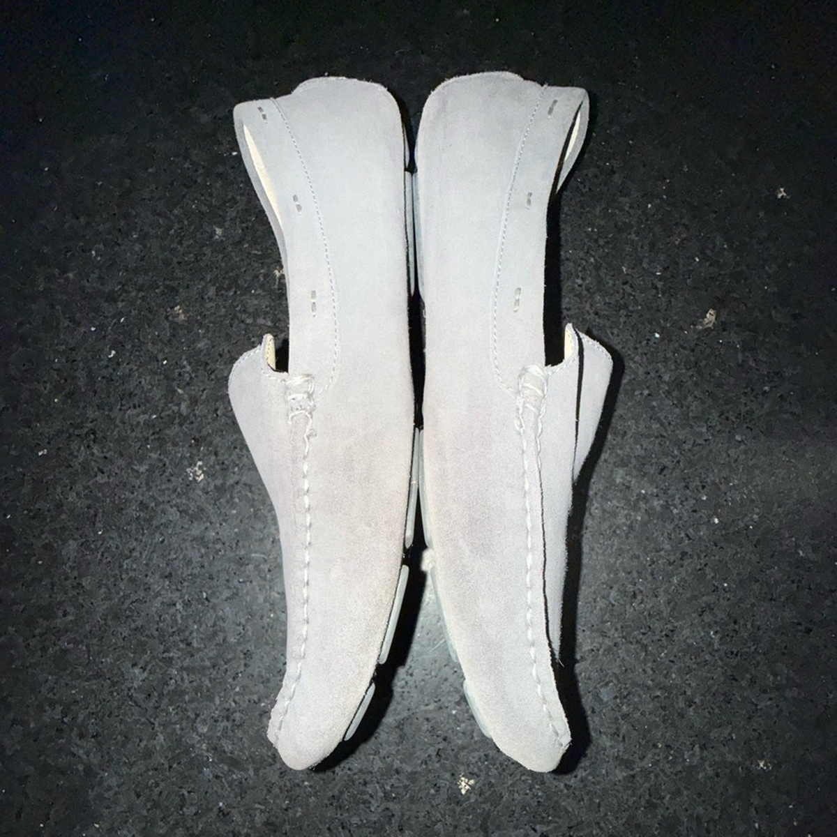 Tommy Bahama GREY Pagota Moccasin Suede Nubuck Leather  display picture 3