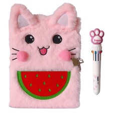 Cat Diary for Girls with Lock and 2 Keys,Kids Journal Notebook Gift Set with ...