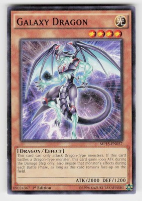 2015 Mega-Tins Mega Pack #MP15-EN057 Galaxy Dragon 1st Edition