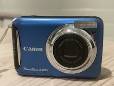 Canon PowerShot A495 10MP Digital Camera Blue