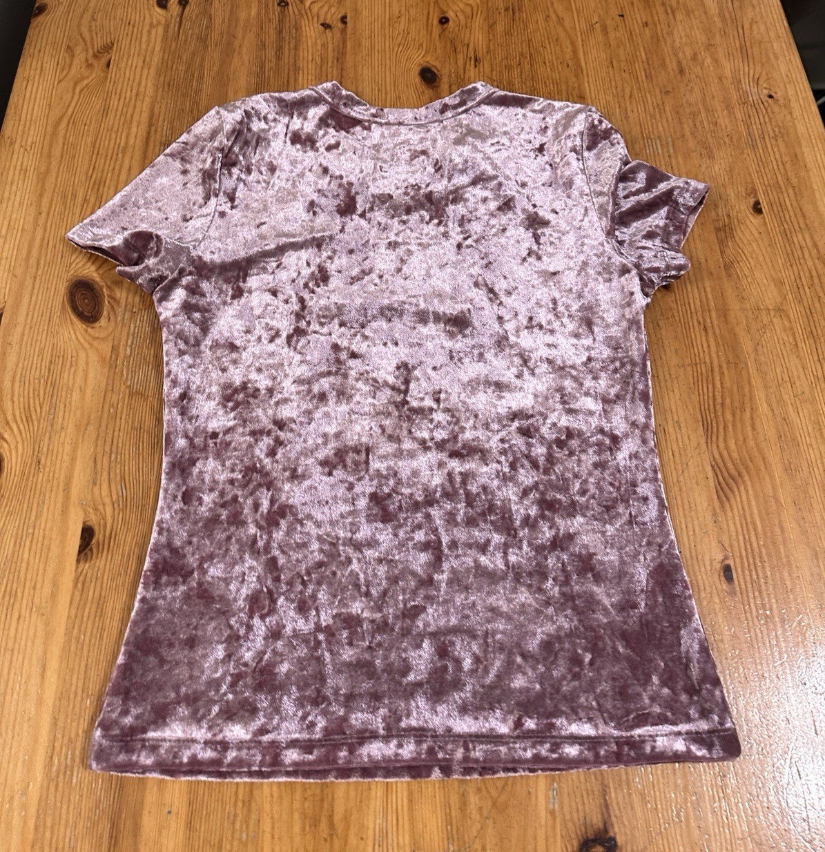 Free People Intimately Velvet Baby Tee Pink Short Sleeve size M Coquette Soft