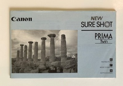 Canon Sure Shot / Prima Twin Instruction Manual