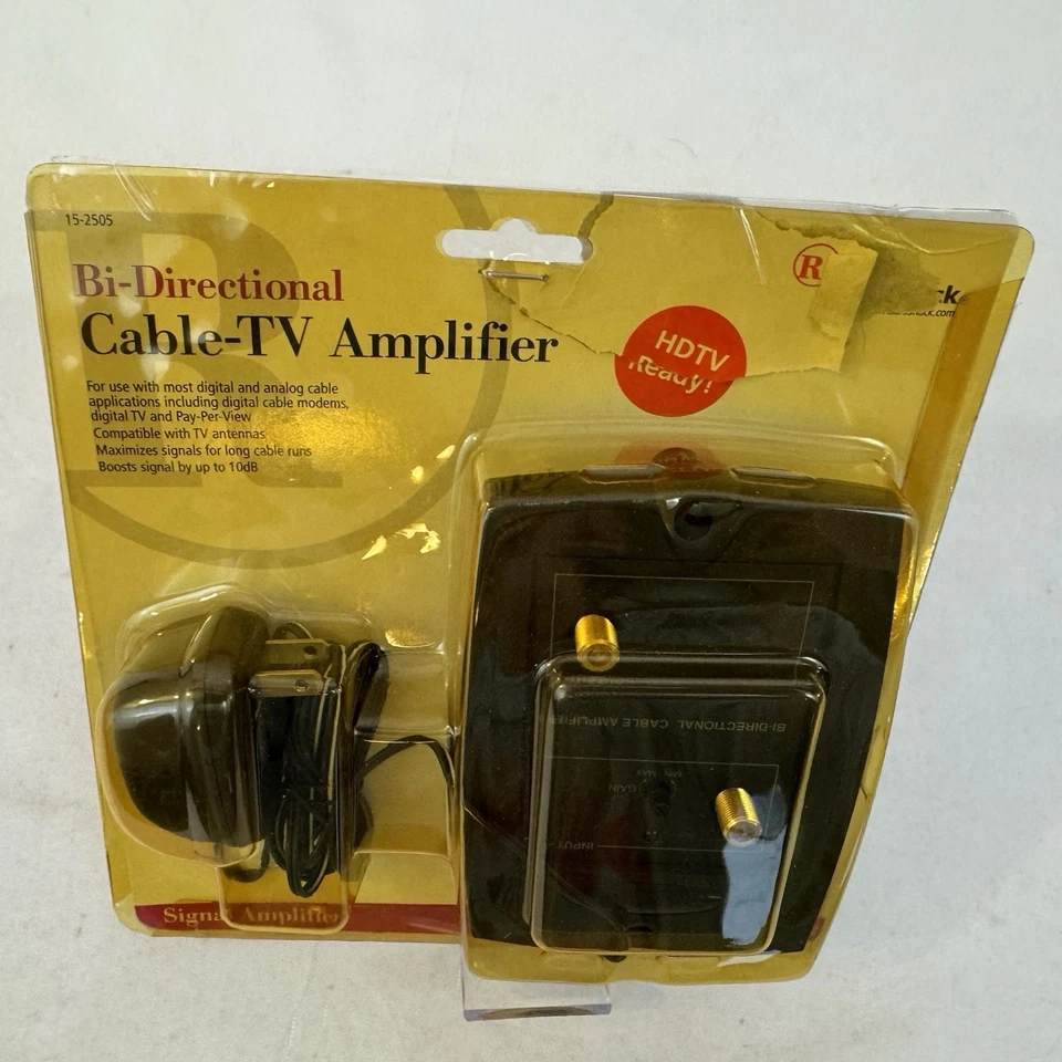 Radio Shack Bi Directional Cable TV Amplifier 15-2505 HDTV Ready Fast Ship - Image 3 of 4