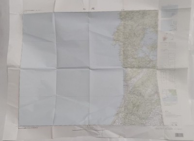 Mapo Peninsula Topographic Map 1994 Japan Heisei 6, Fold Marks Japan 4e